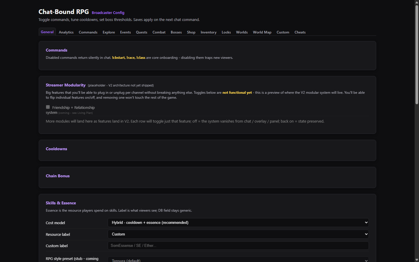 Streamer setup preview screenshot
